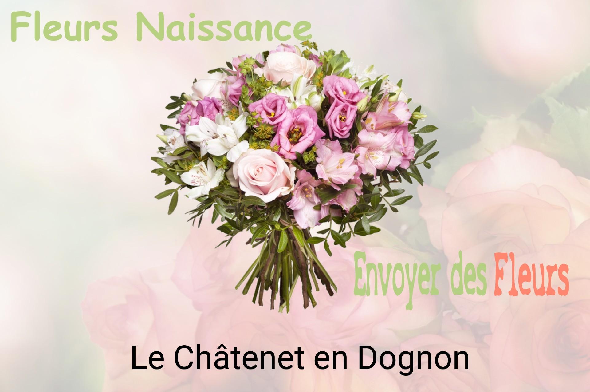 Bouquet de fleurs de naissance livré à Le Châtenet-en-Dognon